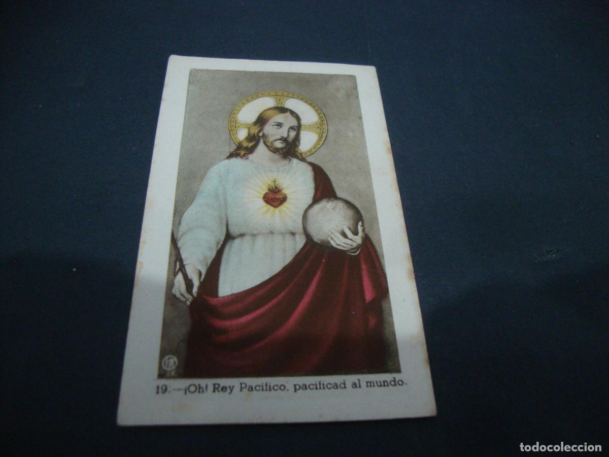 Postkarten: ANTIGUA ESTAMPA RELIGIOSA OH REY PACIFICO PACIFICAD AL MUNDO