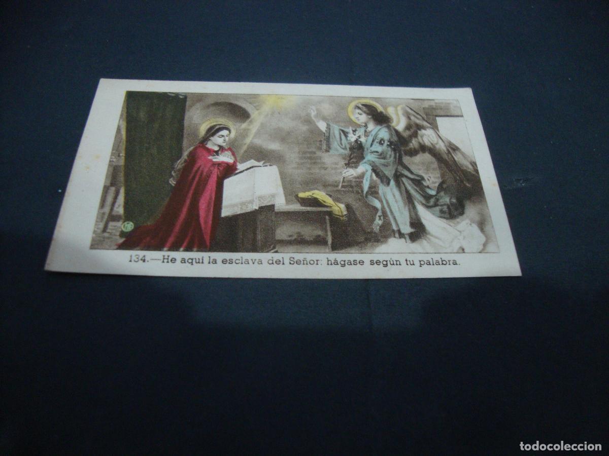 Postkarten: ANTIGUA ESTAMPA RELIGIOSA HE AQUI LA ESCLAVA DEL SE&Ntilde;OR HAGASE SEGUN TU PALABRA