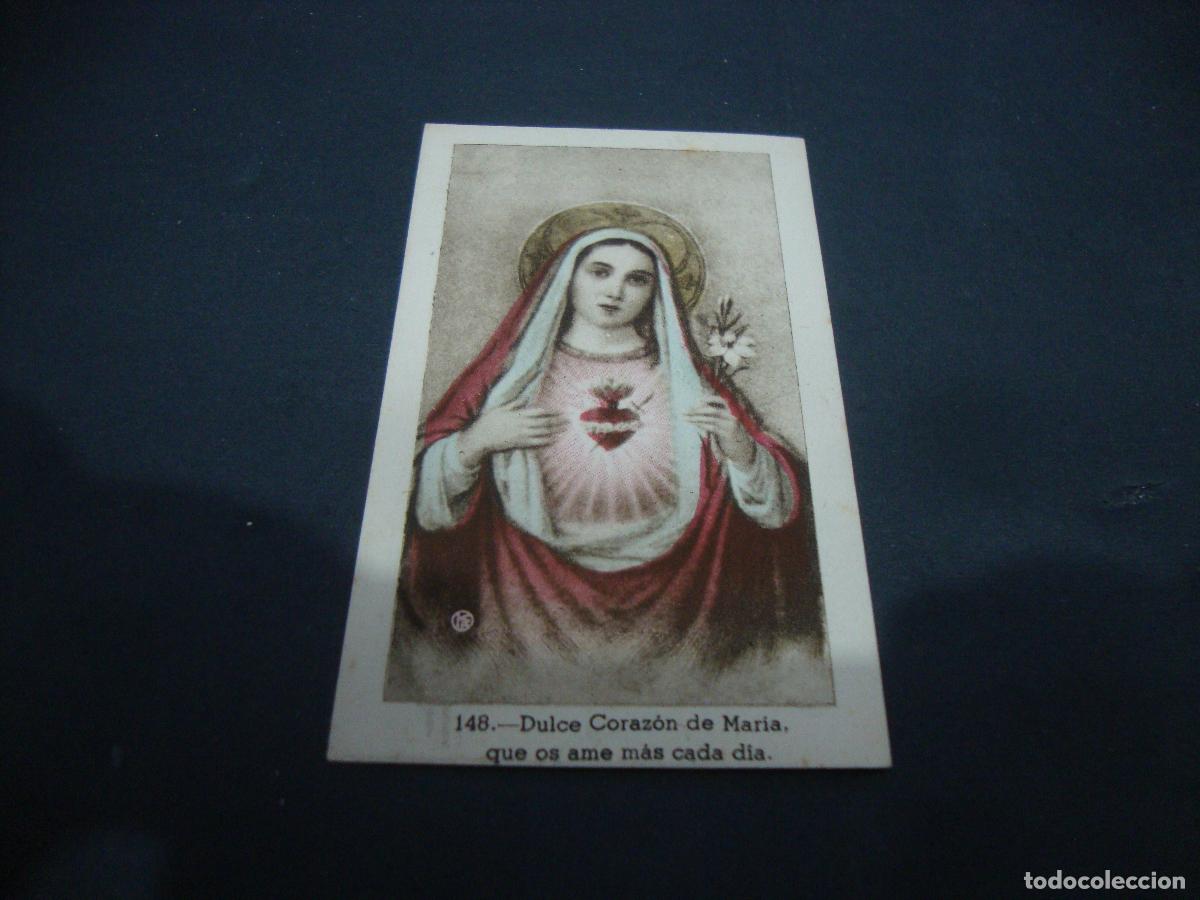 Postales: ANTIGUA ESTAMPA RELIGIOSA DULCE CORAZON DE MARIA QUE OS AME MAS CADA DIA