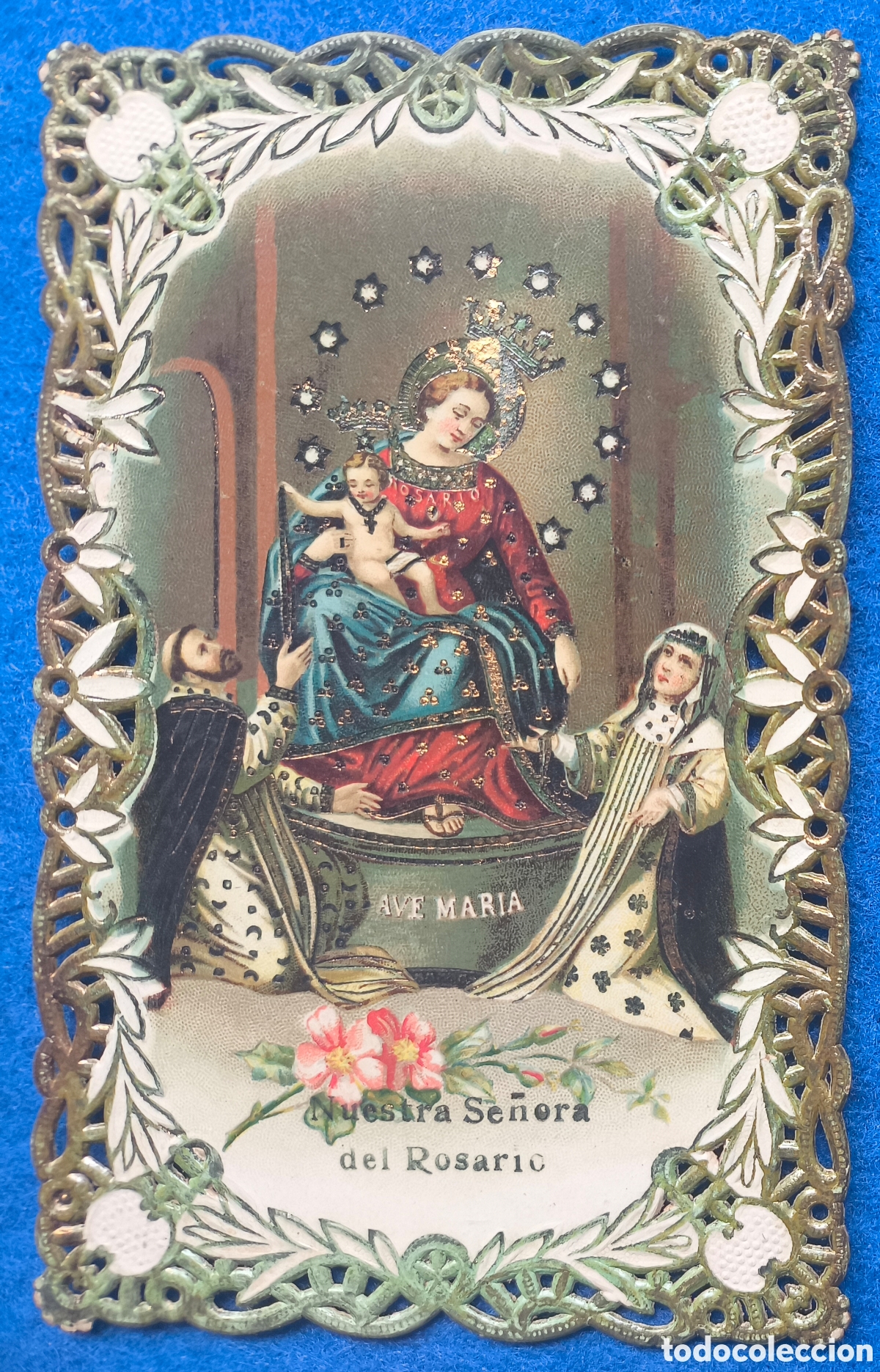 Postcards: NTRA. SRA. DEL ROSARIO POSTAL TROQUELADA EN RELIEVE C. 1915