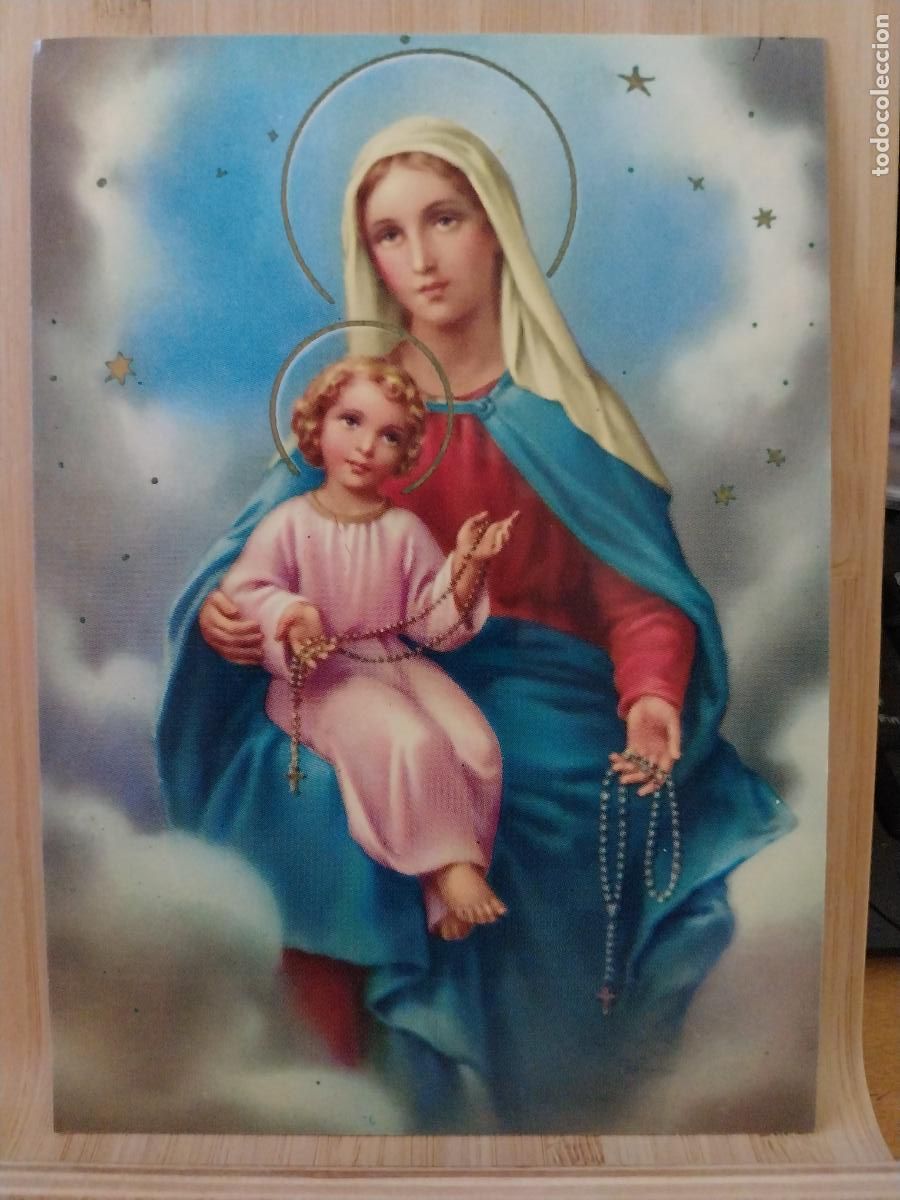 Postales: VIRGEN DEL ROSARIO ED SANCTUS 62 SC ORIGINAL A&Ntilde;O 1970
