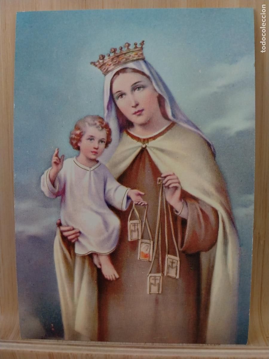 Postales: VIRGEN CARMEN ED SANTUS 55 SC ORIGINAL A&Ntilde;O 1970