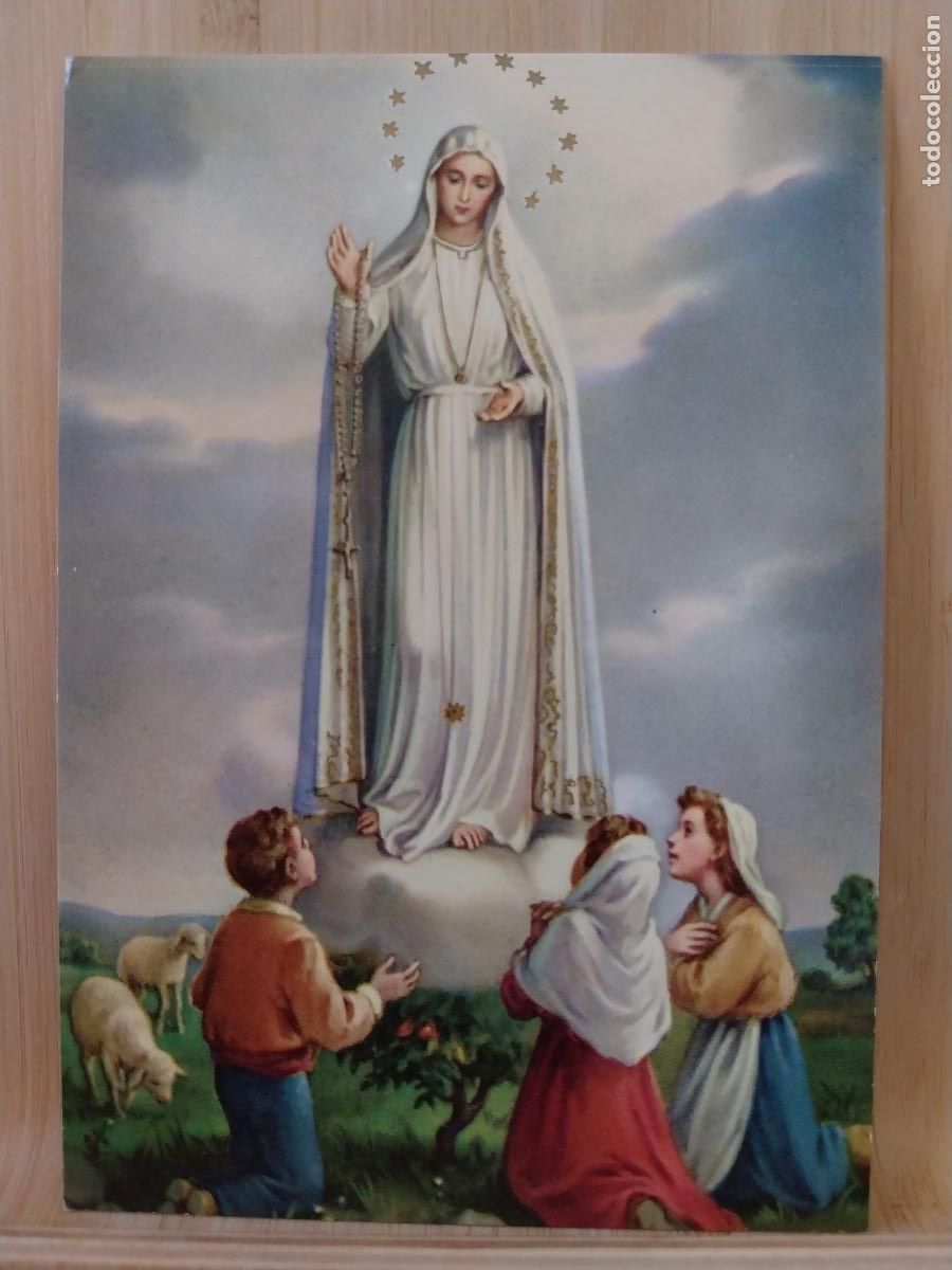 Postales: FATIMA VIRGEN NTRA SRA ED SANTUS 48 SC ORIGINAL A&Ntilde;O 1970