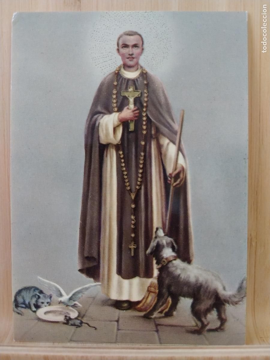 Postales: SAN MARTIN PORRES ED SANTUS 45 SC ORIGINAL A&Ntilde;O 1970