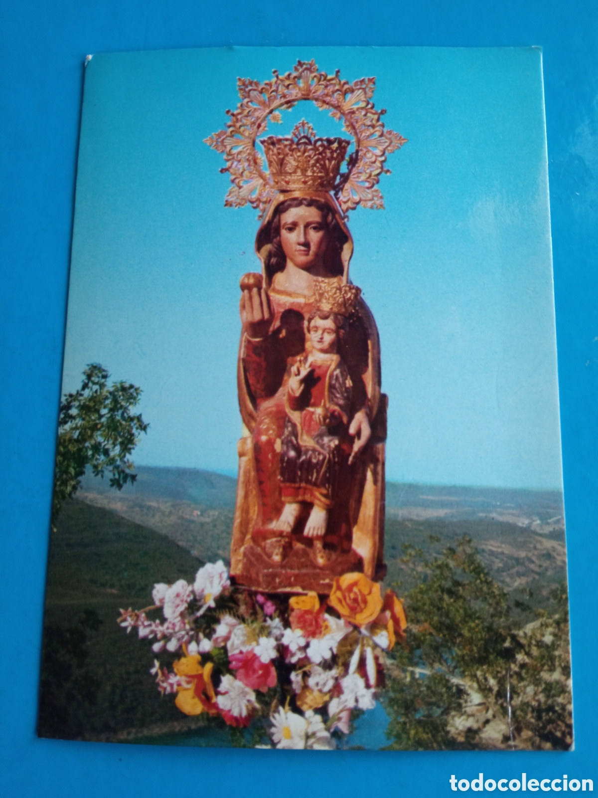Postales: Antigua tarjeta religiosa, Nuestra Se&ntilde;ora de Monfrague, Torreon El Rubio (C&aacute;ceres)