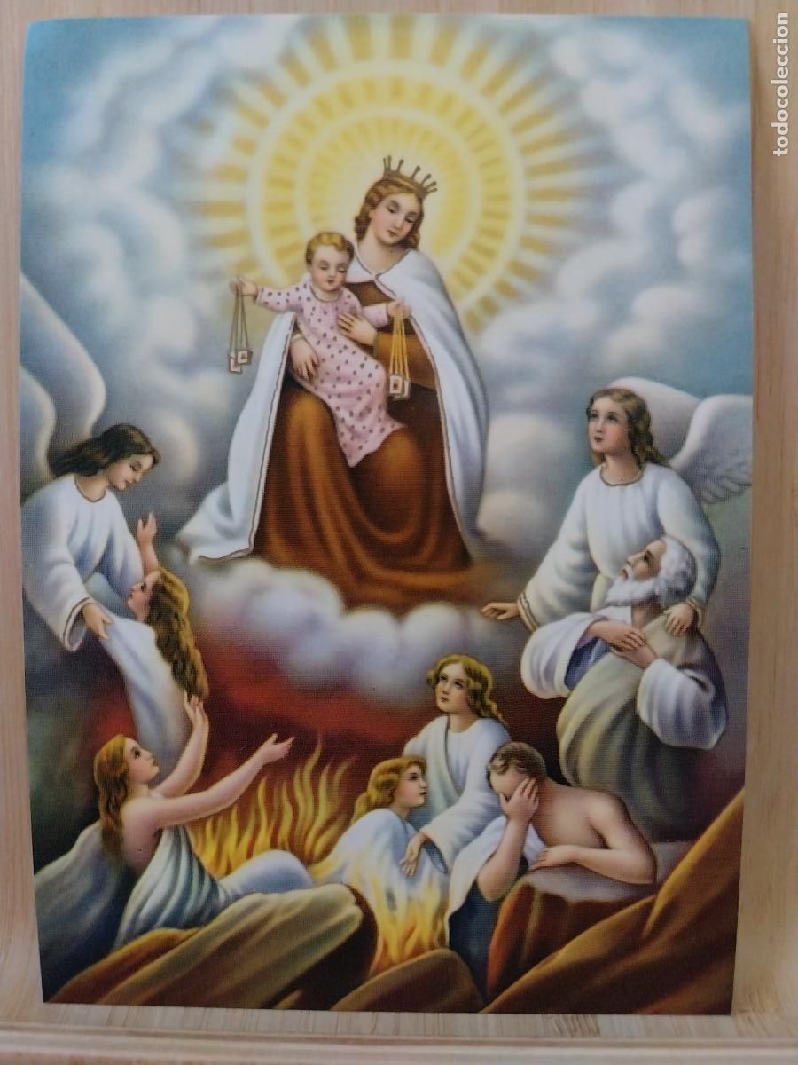 Postales: VIRGEN DEL CARMEN ED SANTUS 27 SC ORIGINAL A&Ntilde;O 1970