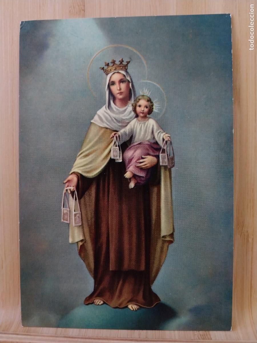 Postales: VIRGEN DEL CARMEN ED SANTUS 24 SC ORIGINAL A&Ntilde;O 1970 **