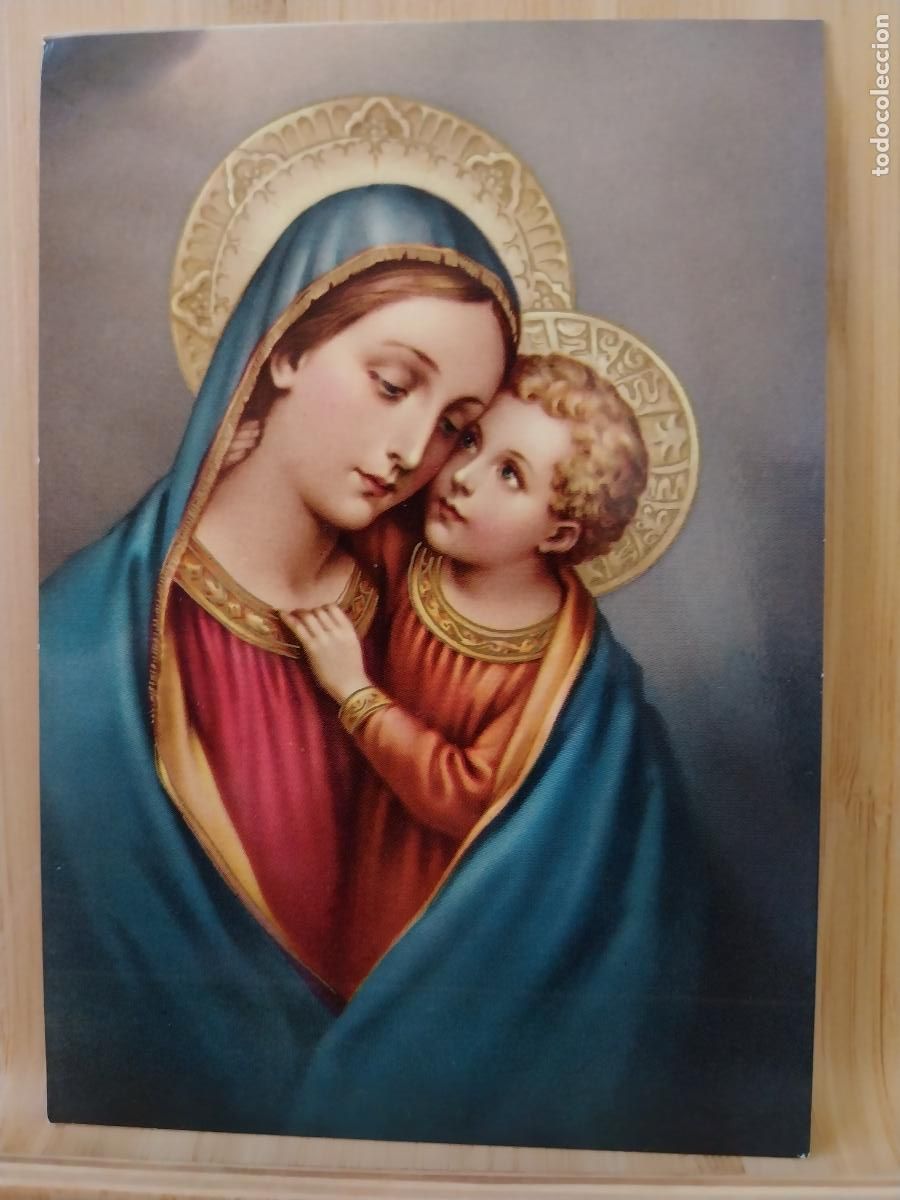 Postales: VIRGEN BUEN CONSEJO ED SANTUS 16 SC ORIGINAL A&Ntilde;O 1970 **