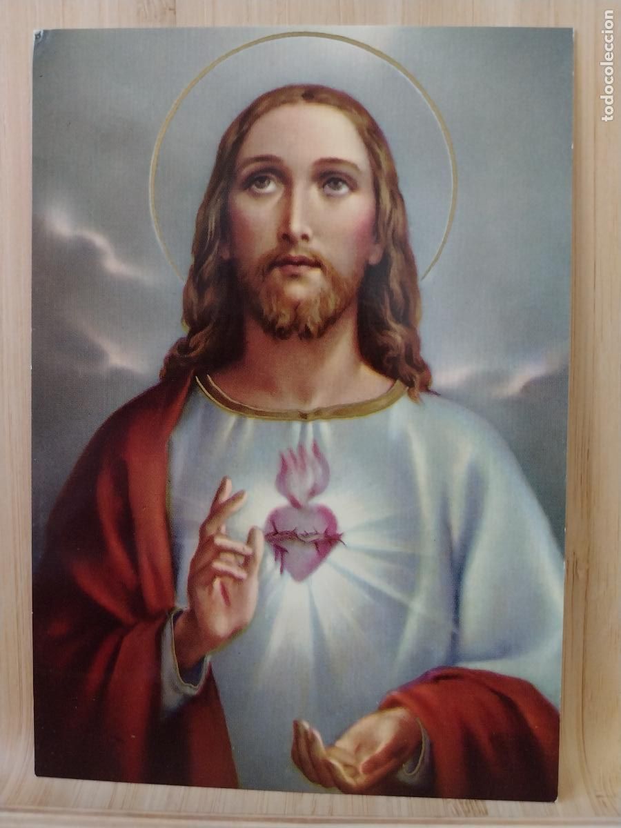 Postales: SAGRADO CORAZON JESUS ED SANTUS 11 SC ORIGINAL A&Ntilde;O 1970 **
