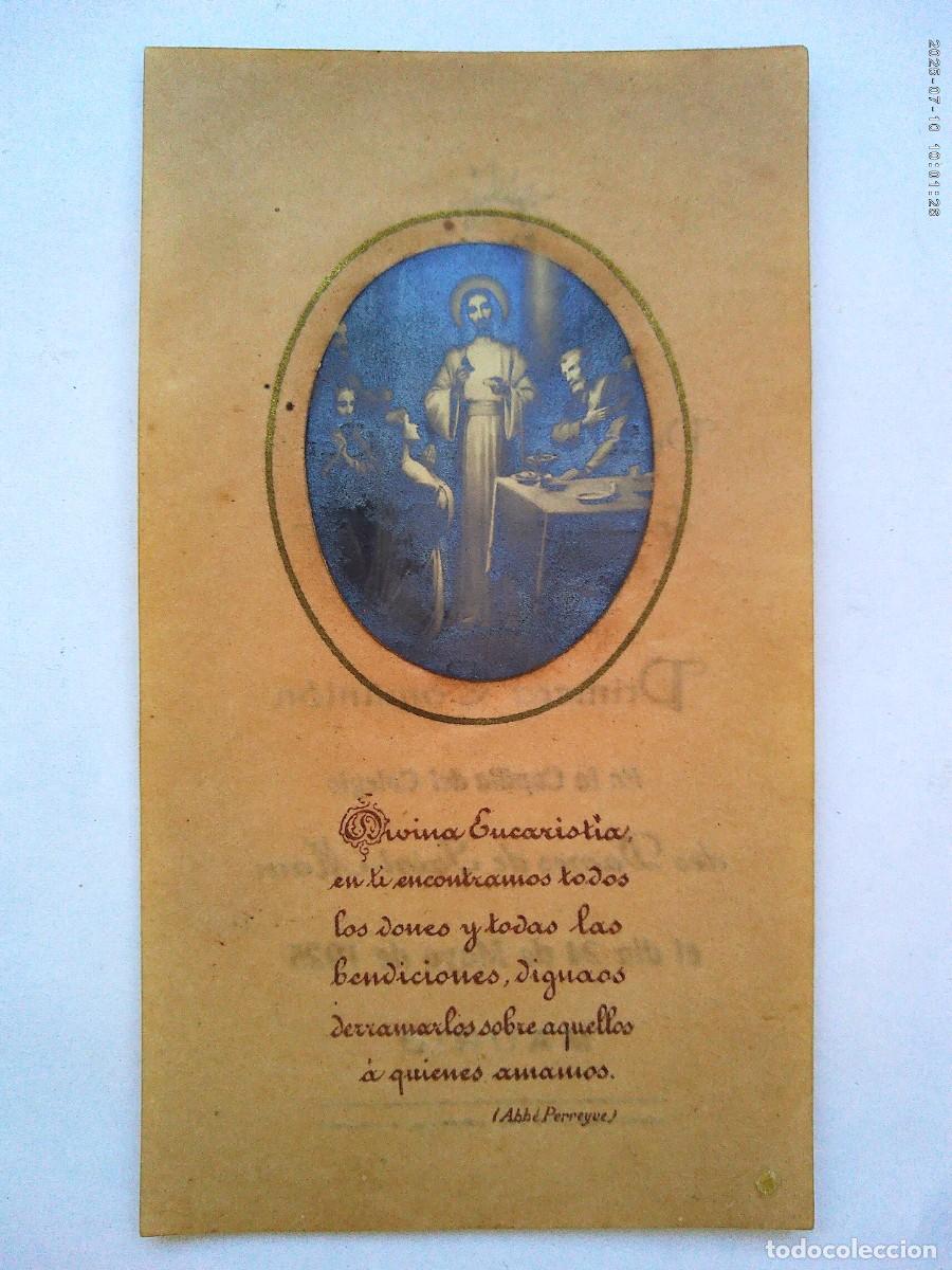 Postales: ANTIGUA ESTAMPA DE PRIMERA COMUNION, COLEGIO LES DAMES DE SAINT-MAUR , MADRID . 1925