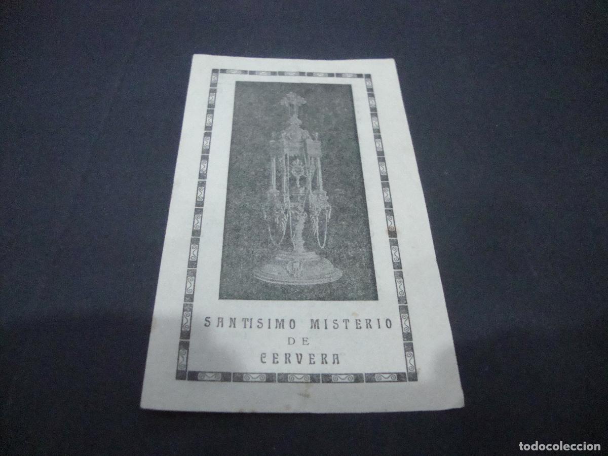 Postales: ESTAMPA RELIGIOSA SANTISIMO MISTERIO DE CERVERA VER PARTE DE ATRAS