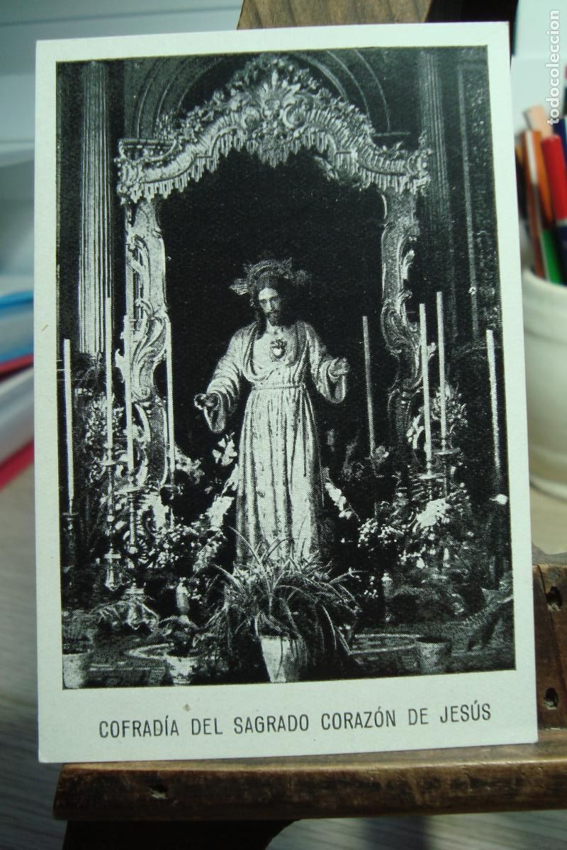 Postales: RECUERDO CULTOS COFRADIA SAGRADO CORAZON JESUS. PARROQUIA CONCEPCION SEVILLA 1963