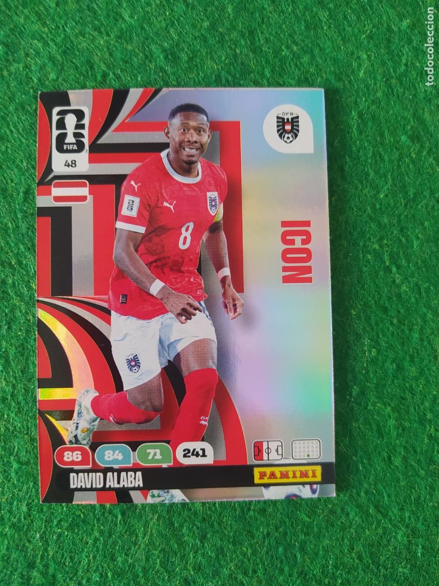 Postales: adrenalyn mundial 2026 ICON N&ordm; 48 ALABA AUSTRIA