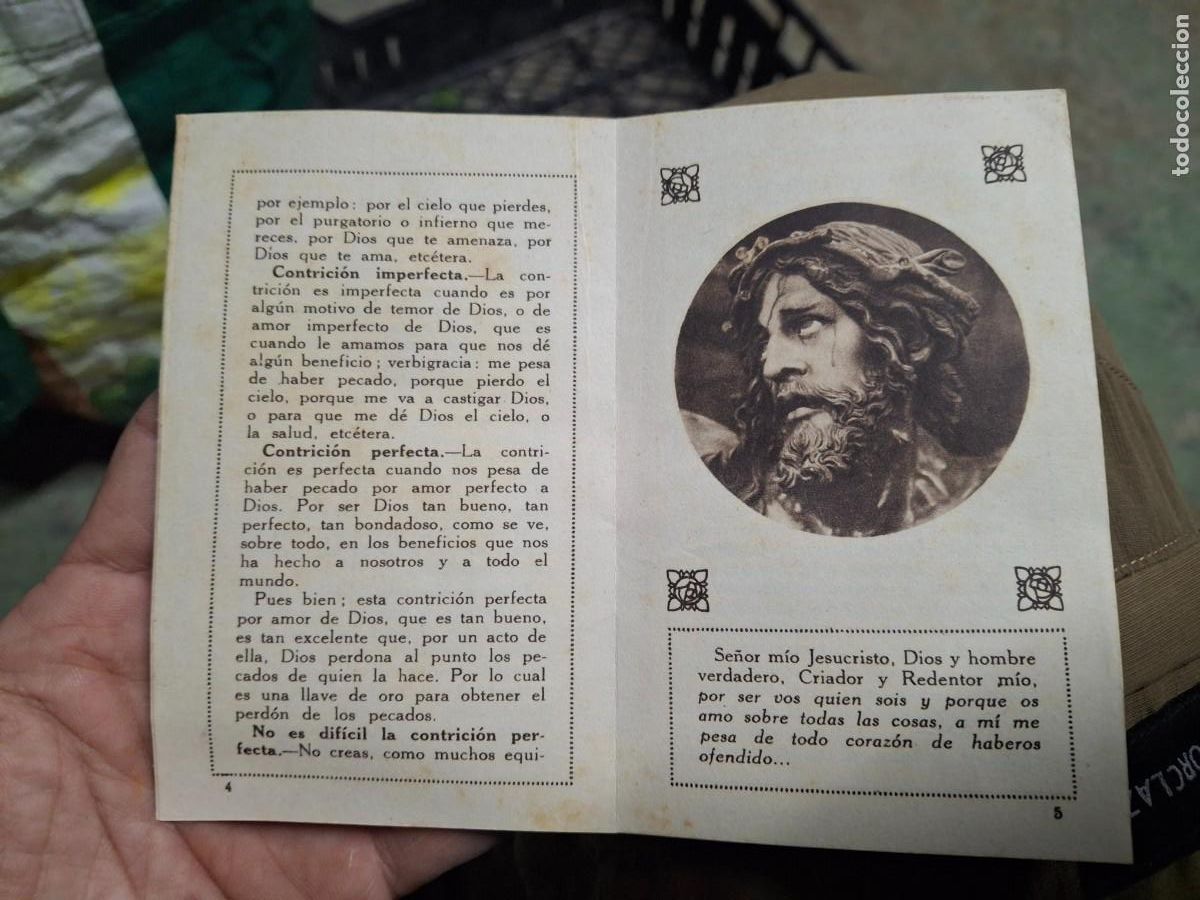 Postais: Antiguo documento religioso La Llave de Oro Administraci&oacute;n Coraz&oacute;n de Jes&uacute;s. Hojas de Salvaci&oacute;n