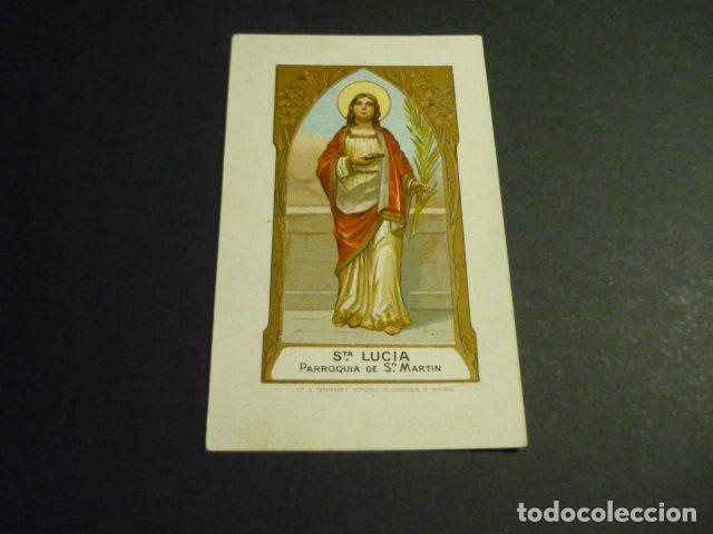 Postales: SANTA LUCIA ANTIGUA ESTAMPA CROMOLITOGRAFICA
