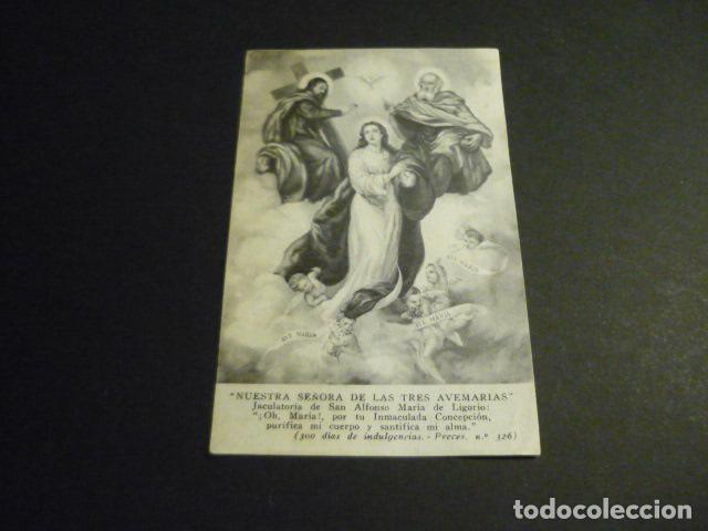 Postales: NUESTRA SE&Ntilde;ORA DE LAS TRES AVEMARIAS ANTIGUA ESTAMPA