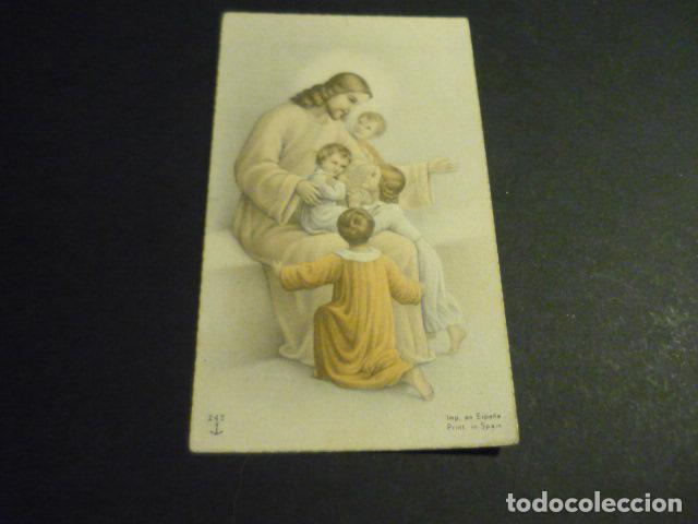 Postales: JESUS CON NI&Ntilde;OS ANTIGUA ESTAMPA