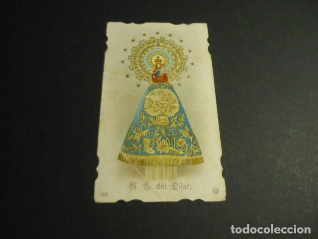 Postales: NUESTRA SE&Ntilde;ORA DEL PILAR ANTIGUA ESTAMPA