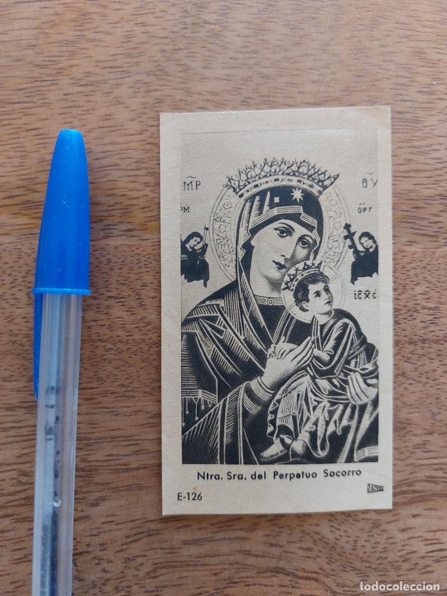 Postales: ESTAMPA RELIGIOSA - ED. RACUSA E. 126 - NTRA. SRA. DEL PERPETUO SOCORRO