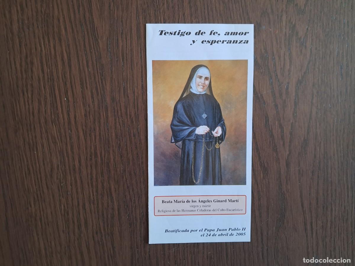 Postcards: estampa religiosa, beata Maria De Los &Aacute;ngeles Ginard Mart&iacute;, hnas. celadoras del culto eucar&iacute;stico.