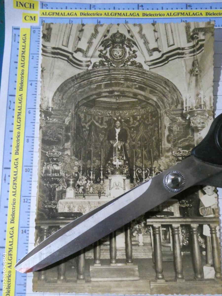 Postales: FOTO FOTOGRAF&Iacute;A RELIGIOSA. M&Aacute;LAGA. HERMANDAD NUESTRO PADRE JES&Uacute;S PUENTE CEDR&Oacute;N CEDULA REAL. 1