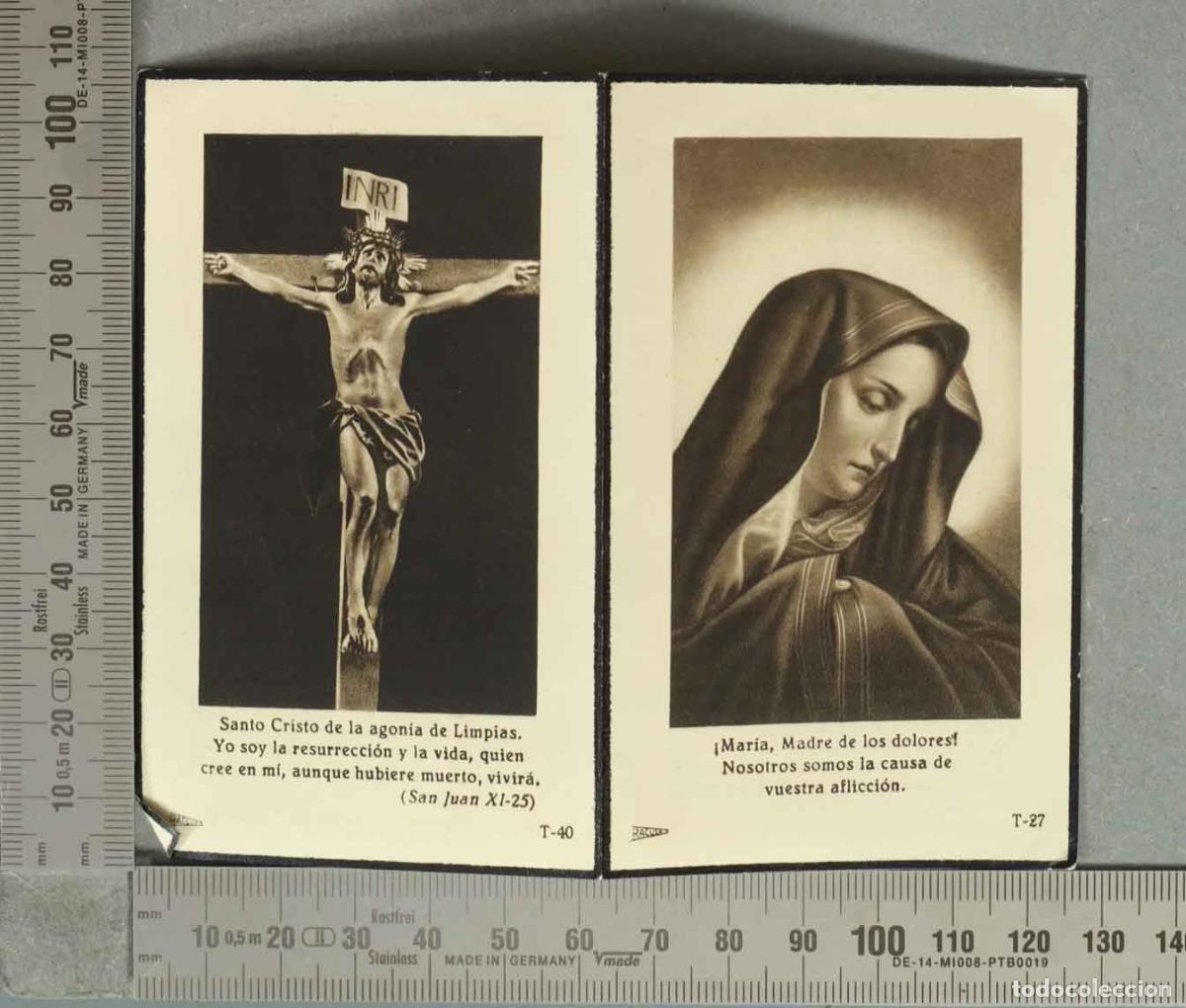 Postales: ESQUELA. MUJER MADRID 1951