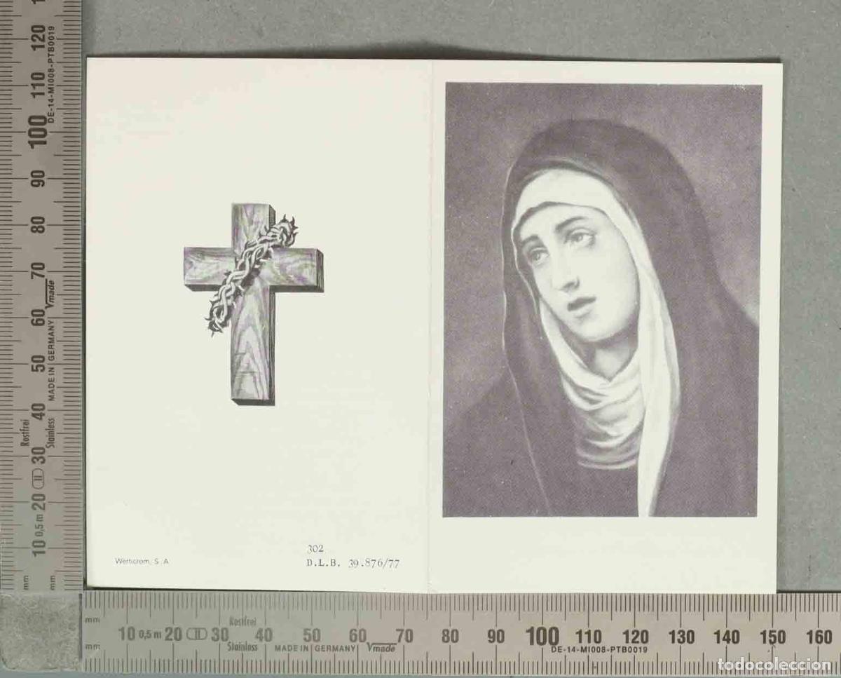 Postales: ESQUELA. MUJER MADRID 1990 DOLOROSA