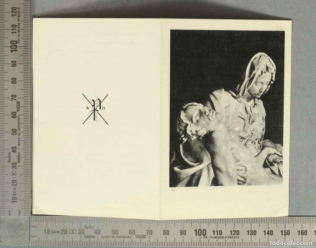 Postales: ESQUELA. &Eacute;xtasis de Santa Teresa - FUENDETODOS MUJER 1959