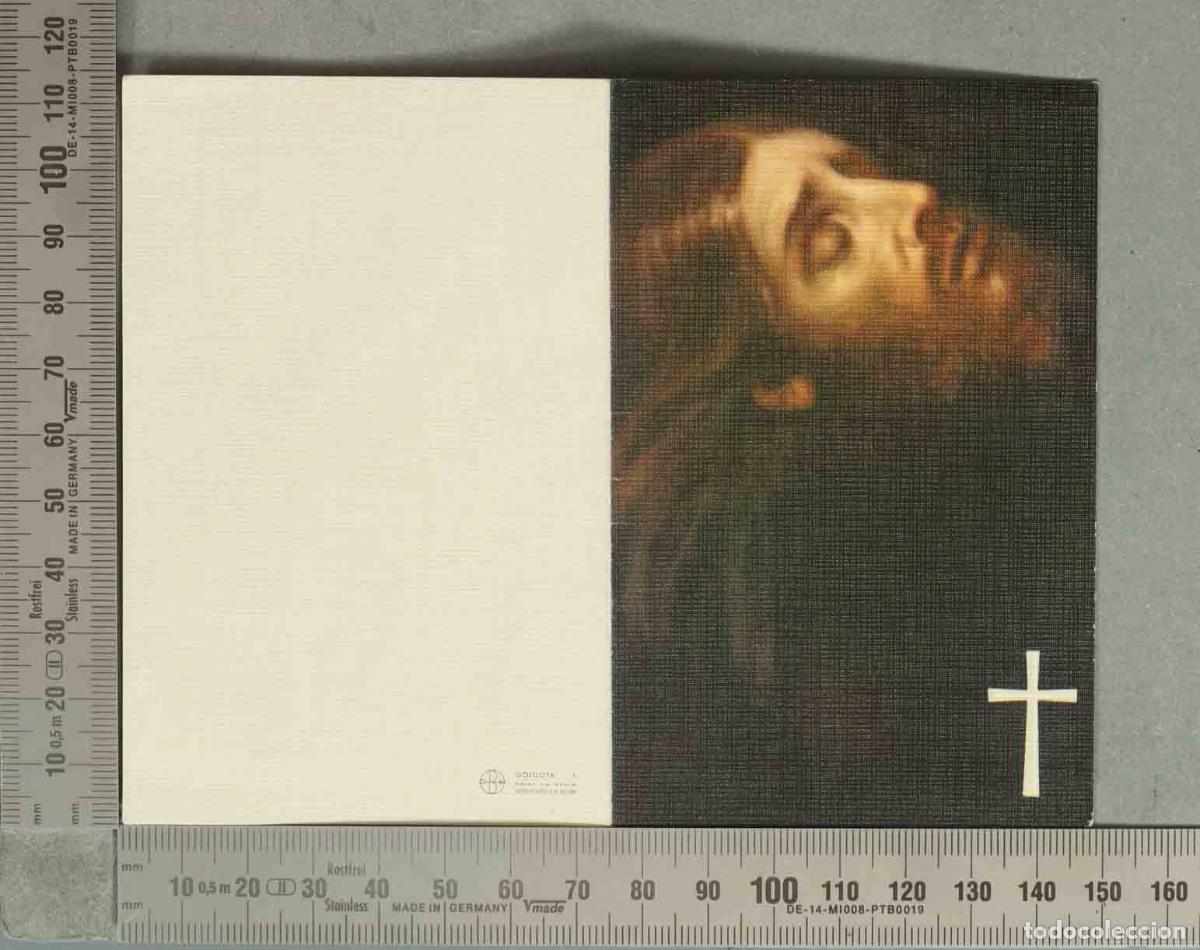 Postales: ESQUELA. Cristo - MUJER MADRID 1970