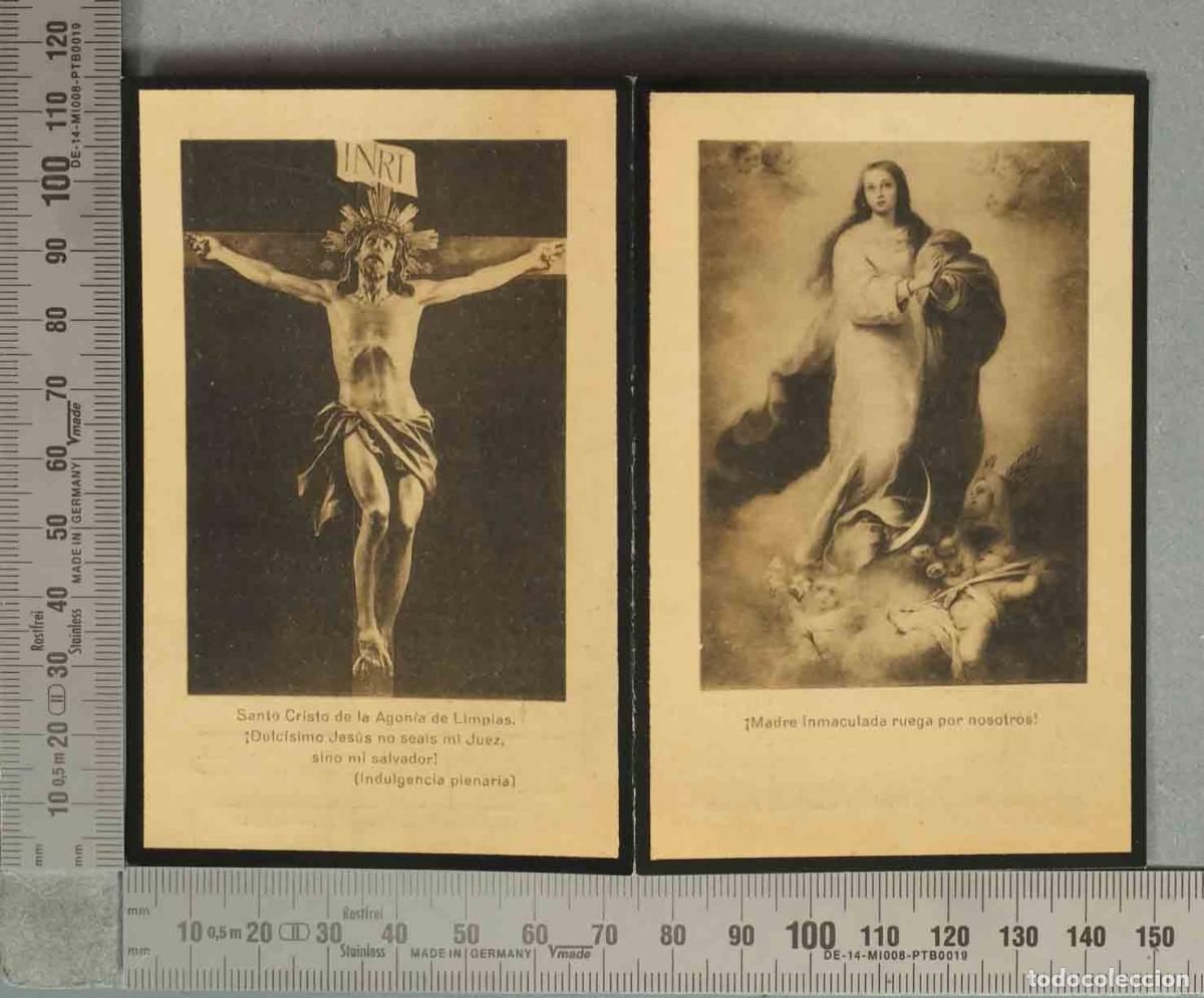 Postales: ESQUELA. Santo Cristo de la Agon&iacute;a de Limpias - HOMBRE 1924
