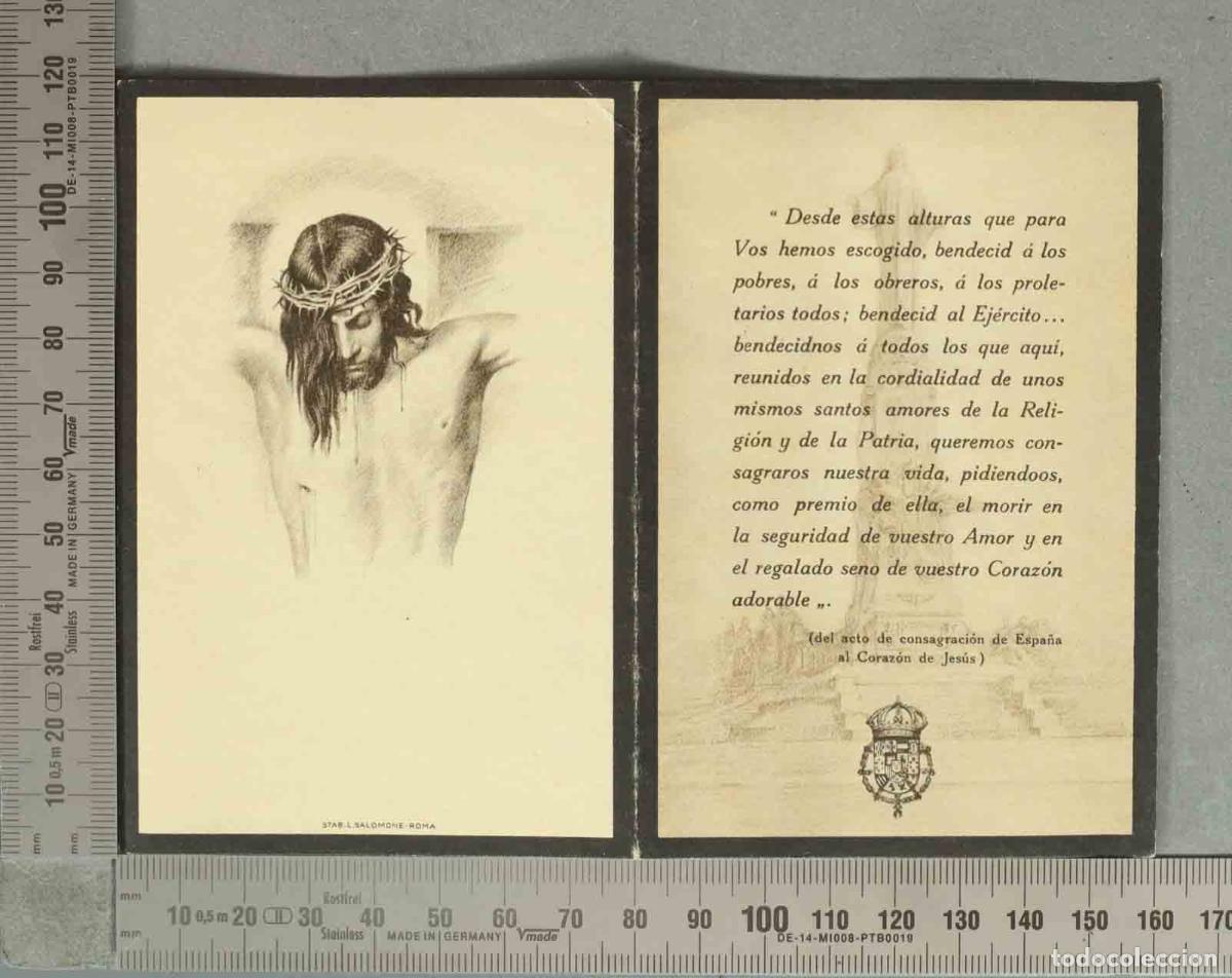 Postales: ESQUELA. Cristo de Limpias - SM ALFONSO XIII