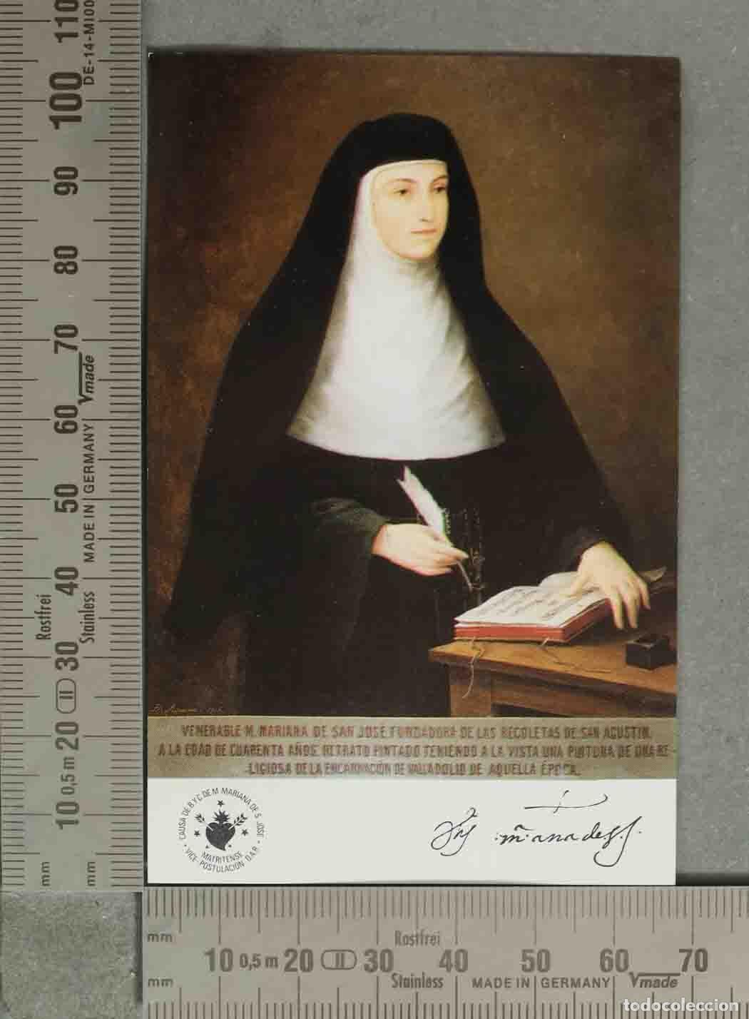 Postales: ESTAMPA. Venerable M. Mariana de San Jos&eacute; Fundadora de las Recoletas de San Agust&iacute;n
