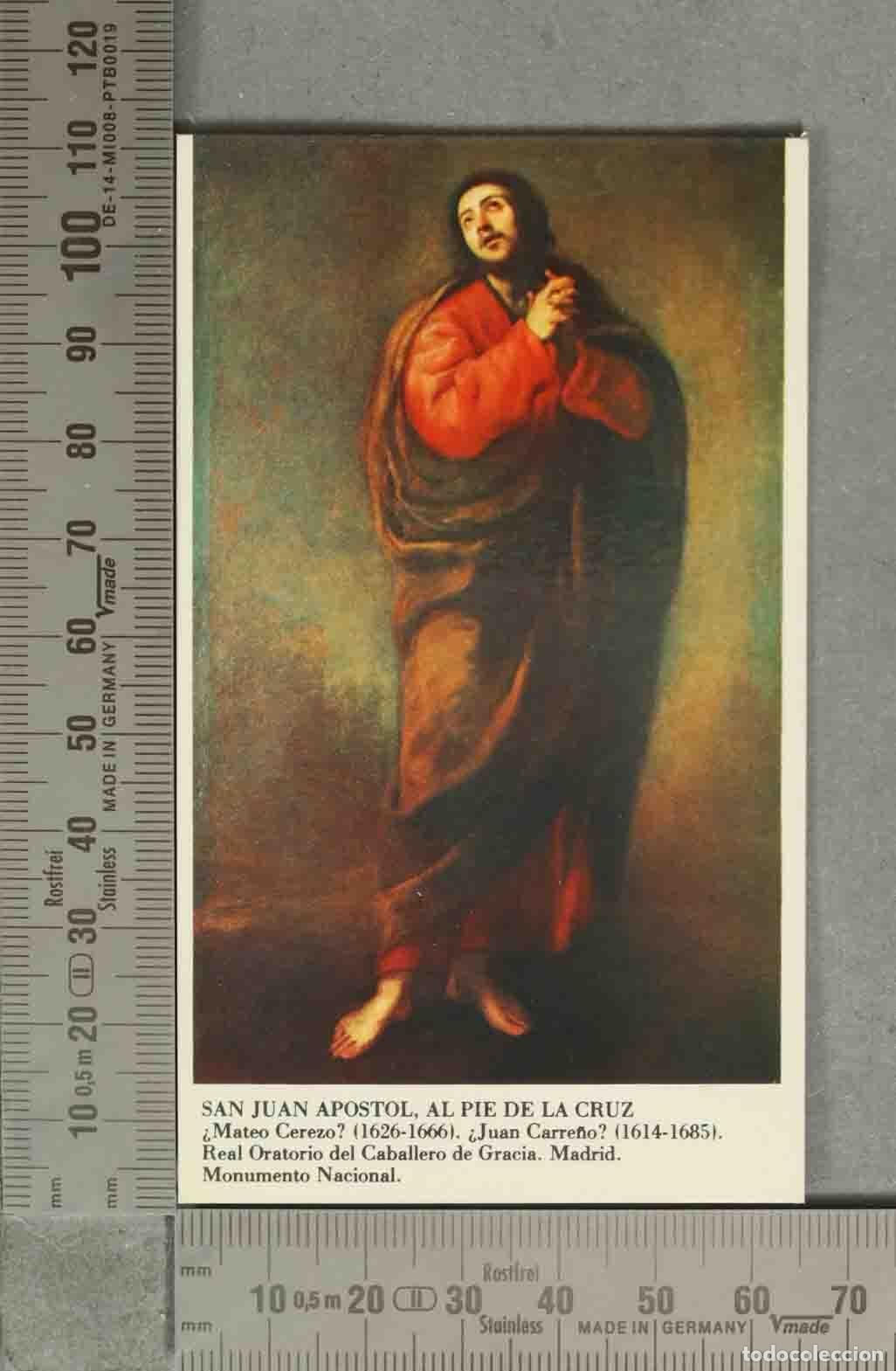 Postales: ESTAMPA. San Juan Ap&oacute;stol al pie de la Cruz - Real Oratorio del Caballero de Gracia Madrid