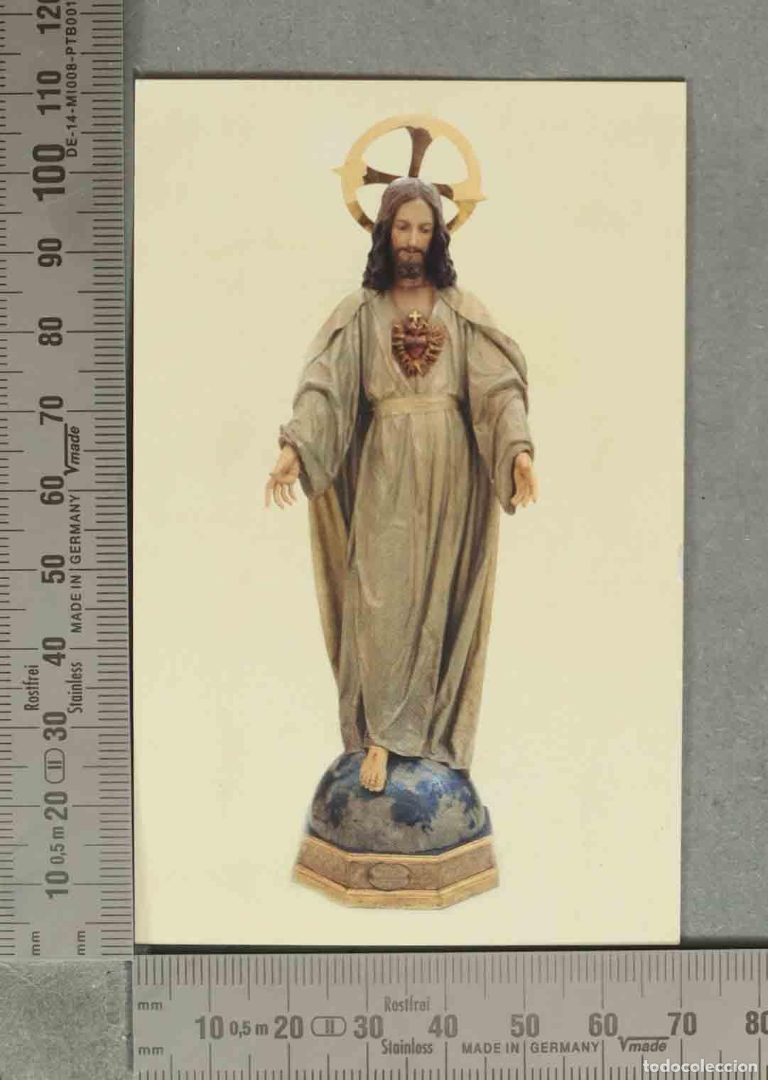 Postales: ESTAMPA. Imagen del Sagrado Coraz&oacute;nde Jes&uacute;s, que se veneraen la Parroquia S&aacute;nta Mar&iacute;ala Real de la A