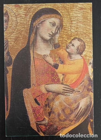 Postales: IMAGEN TIPO POSTAL DE MADONNA IN TRONO COL BAMBINO, EDICIONES PAULINAS, ADORACION N&ordm; 6, 1993