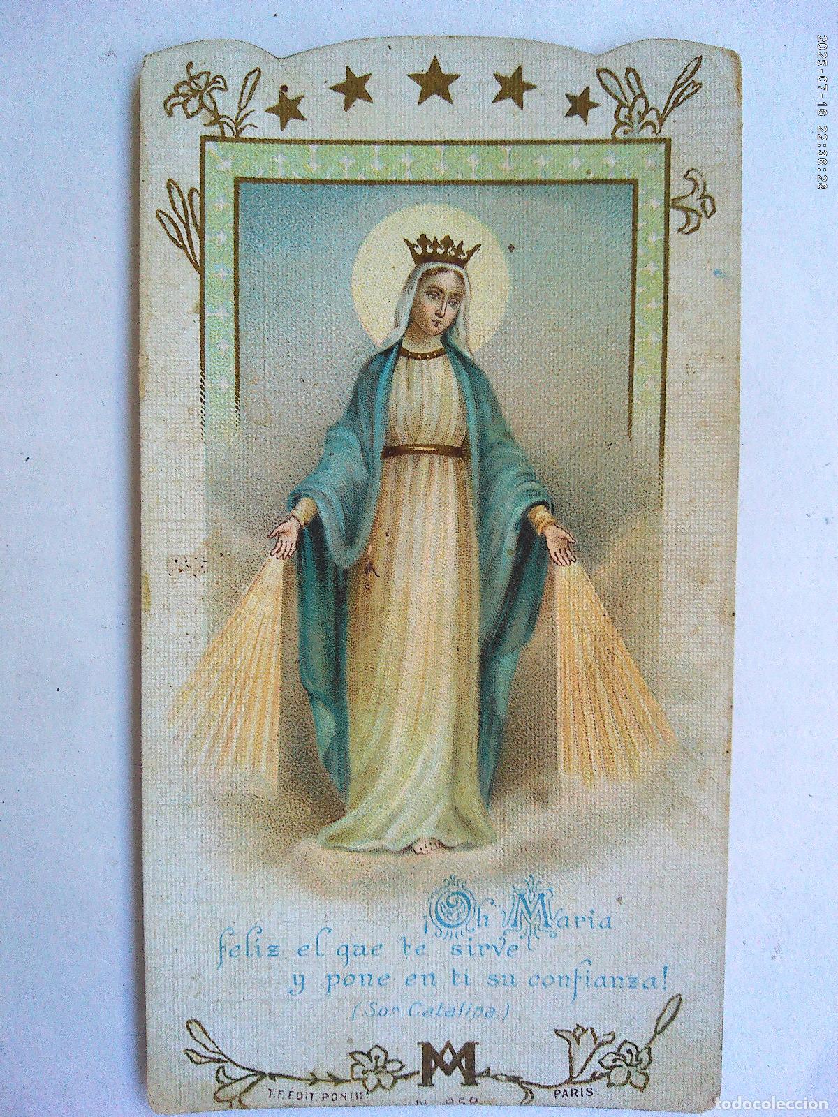 Postales: ANTIGUA ESTAMPA DE LA VIRGEN , PRINCIPIOS DE SIGLO O ANTERIOR