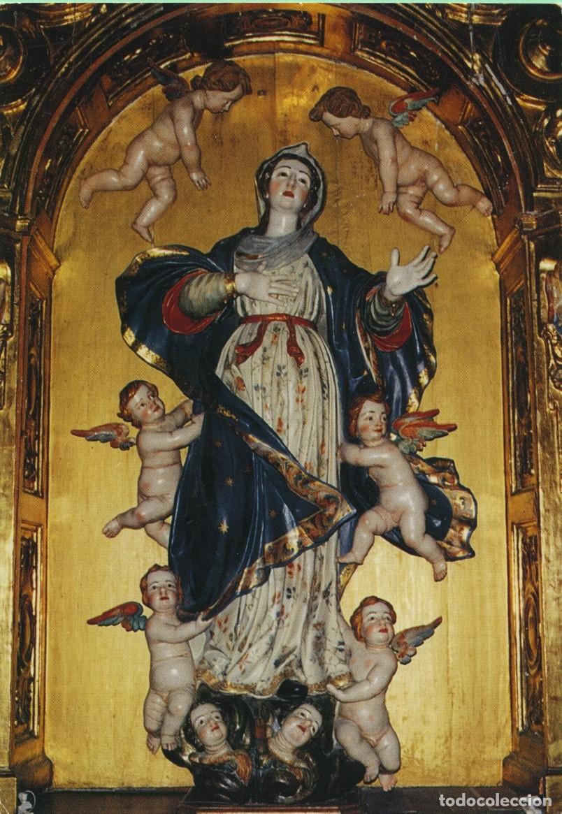 Postales: Tarjet&oacute;n. Virgen de la Asunci&oacute;n. Siglo XVII. Monasterio de Santa Clara. Hermanas Clarisas. VALLADOLI