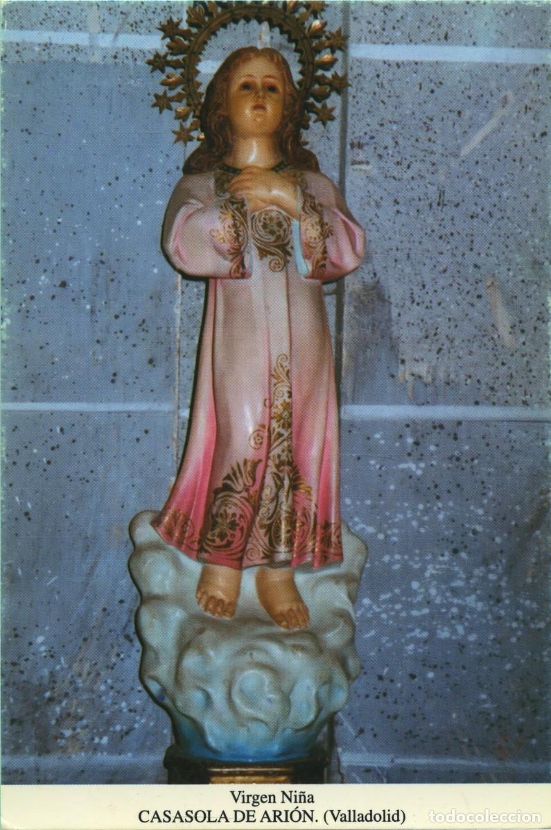 Postales: Virgen Ni&ntilde;a. CASASOLA DE ARI&Oacute;N. (Valladolid)