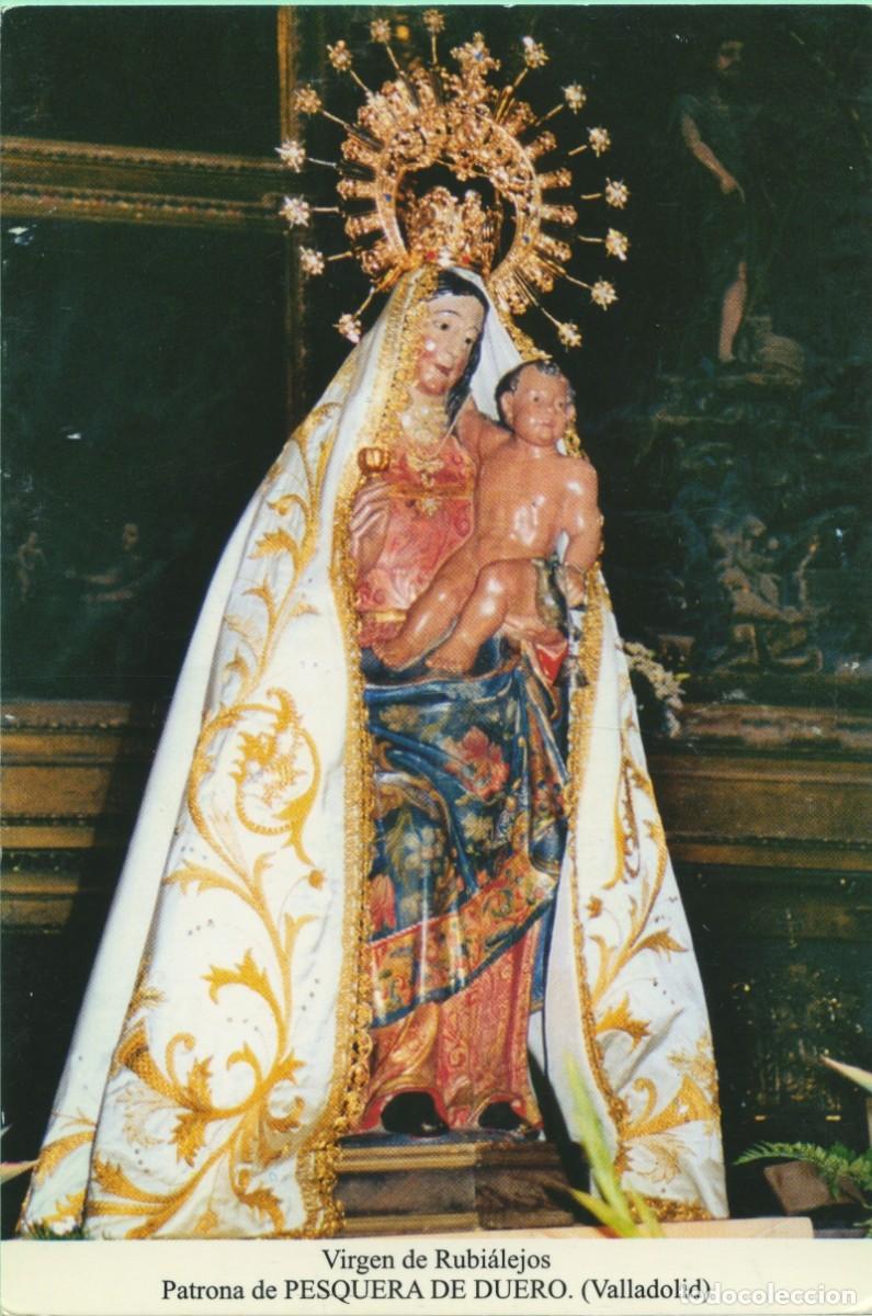 Postales: Tarjet&oacute;n. Virgen de Rubi&aacute;lejos. Patrona de PESQUERA DE DUERO. (Valladolid)