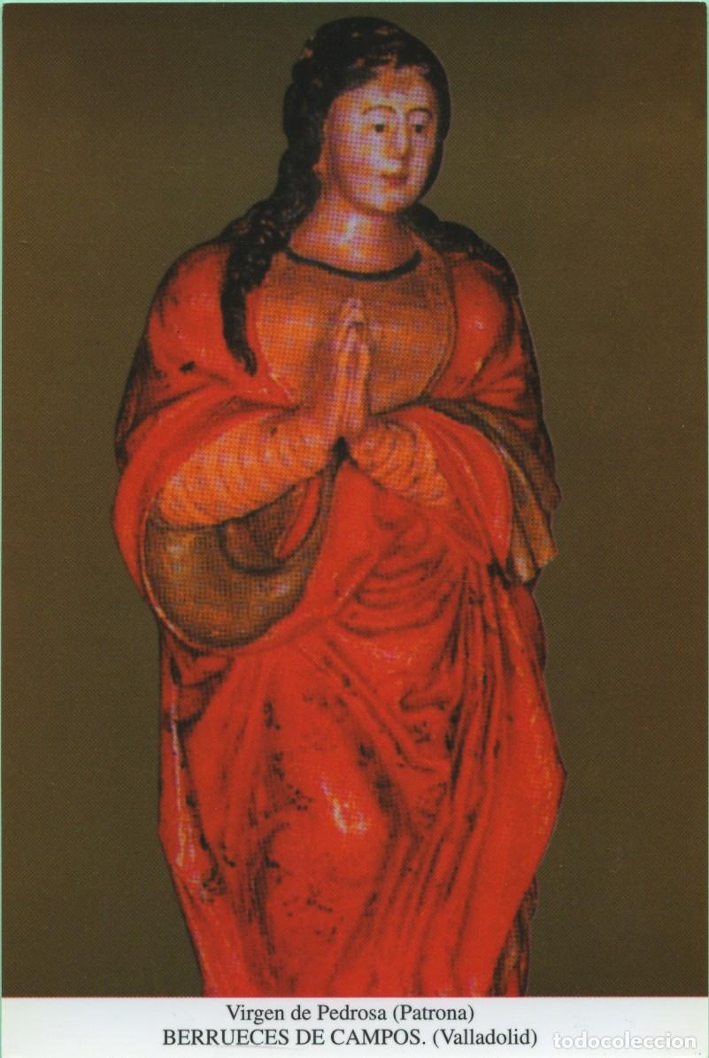 Postales: Tarjet&oacute;n. Virgen de Pedrosa (Patrona). BERRUECES DE CAMPOS. (Valladolid)