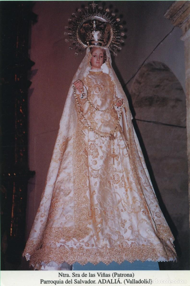 Postales: Tarjet&oacute;n. Ntra. Sra. de la Vi&ntilde;as (Patrona). Parroquia del Salvador. ADALI&Aacute;. (Valladolid)