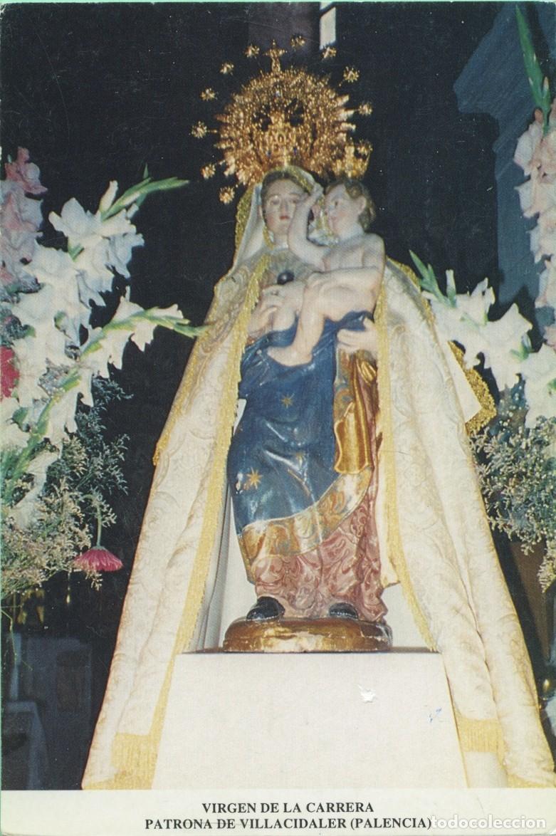 Postales: Tarjet&oacute;n. Virgen de la Carrera. Patrona de Villacidaler (Palencia)
