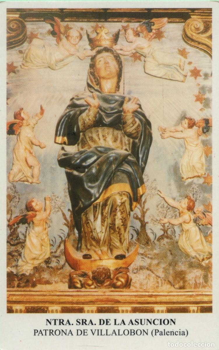 Postales: Tarjet&oacute;n. Ntra. Sra. de la Asunci&oacute;n. Patrona de Villalobon (Palencia)