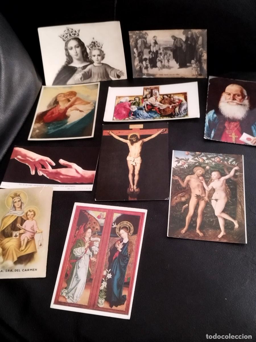 Postales: Lote de 10 tarjetas postales religiosas.