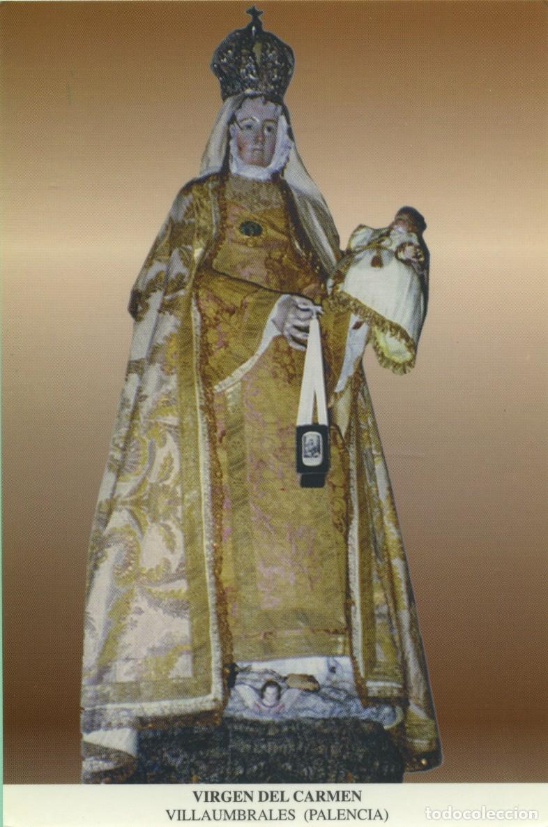 Postales: Tarjet&oacute;n. Virgen del Carmen. Villaumbrales (Palencia)