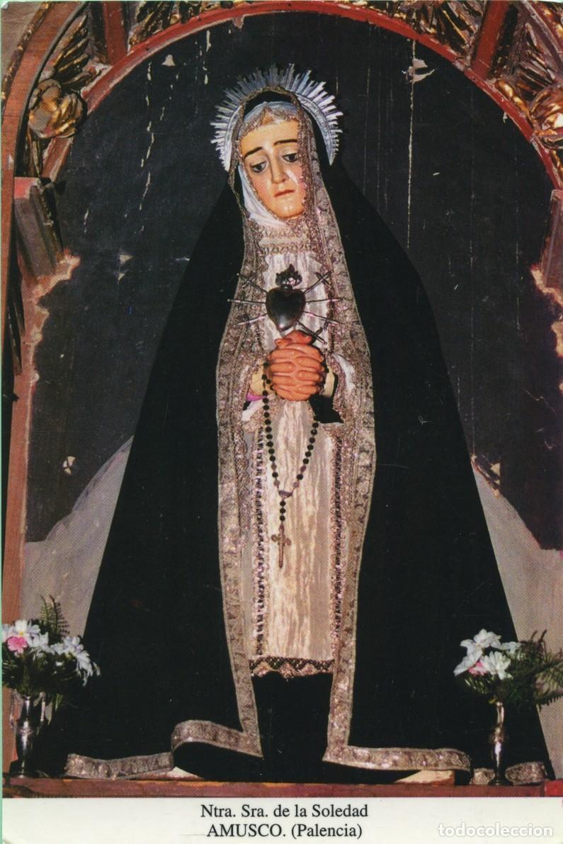 Postales: Tarjeton. Ntra. Sra. de la Soledad. Amusco. (Palencia)
