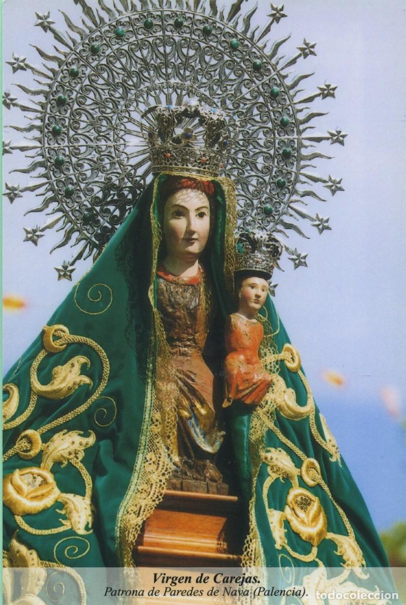 Postales: Tarjet&oacute;n Virgen de Carejas. Patrona de Paredes de Nava (Palencia)
