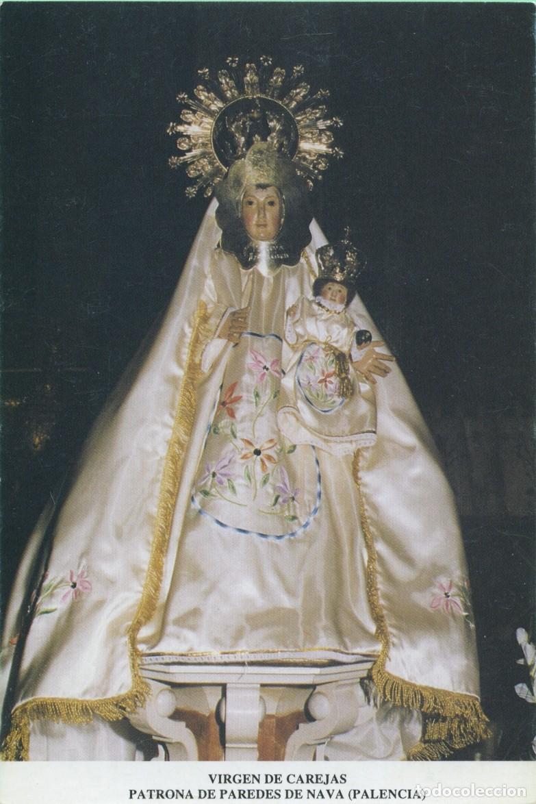 Postales: Tarjet&oacute;n. Virgen de Carejas. Patrona de Paredes de Nava (Palencia)