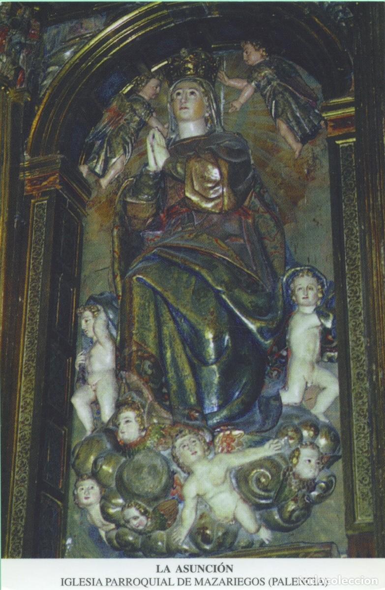 Postkarten: Tarjet&oacute;n. La Asunci&oacute;n. Iglesia Parroquial de Mazariegos (Palencia)