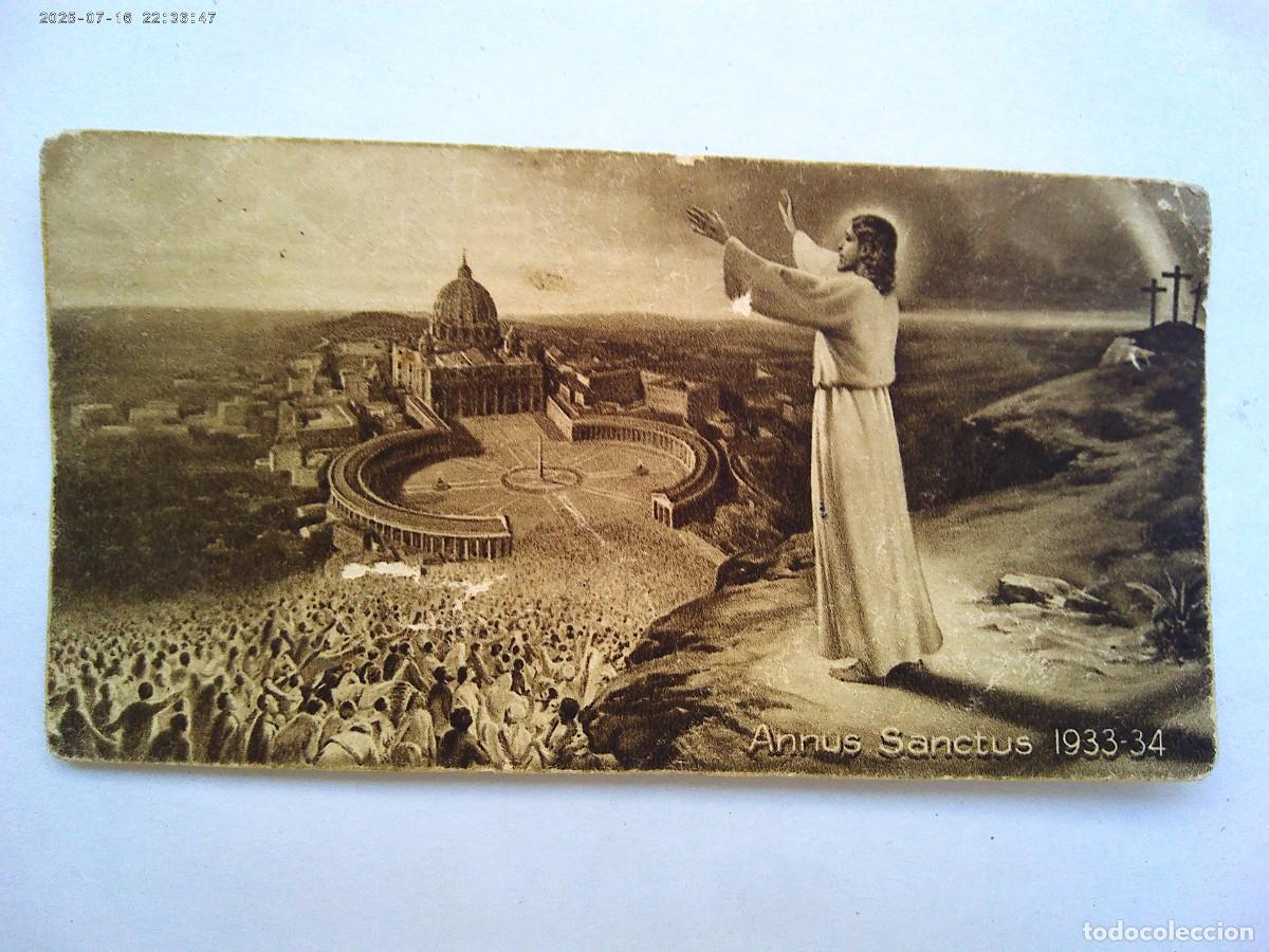 Postales: ESTAMPA RECUERDO A&Ntilde;O SANTO 1933 - 34
